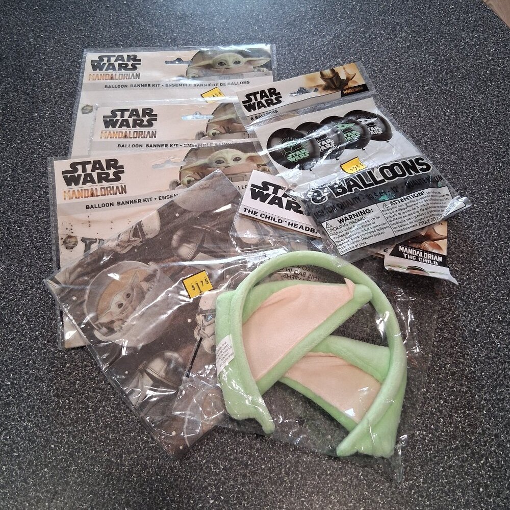 New Star Wars Party Decorations Banners, Headband, Napkins, Balloons